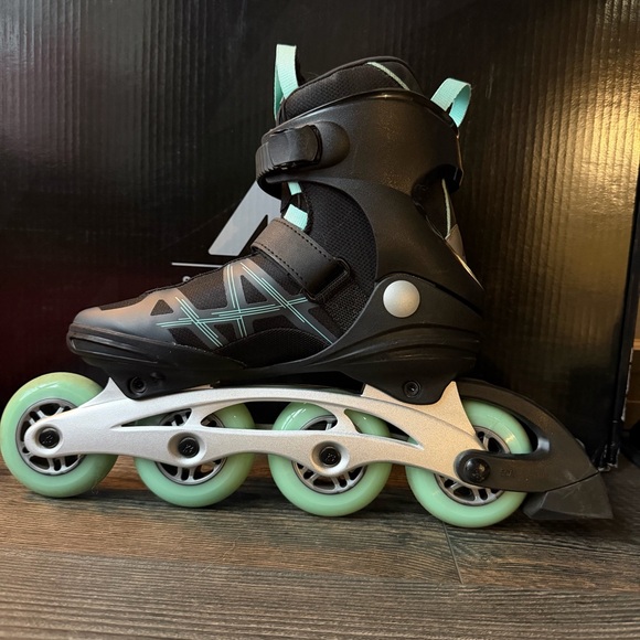 K2 Alexis 84 Pro Women's Inline Skates - Black and Mint - Picture 3 of 10